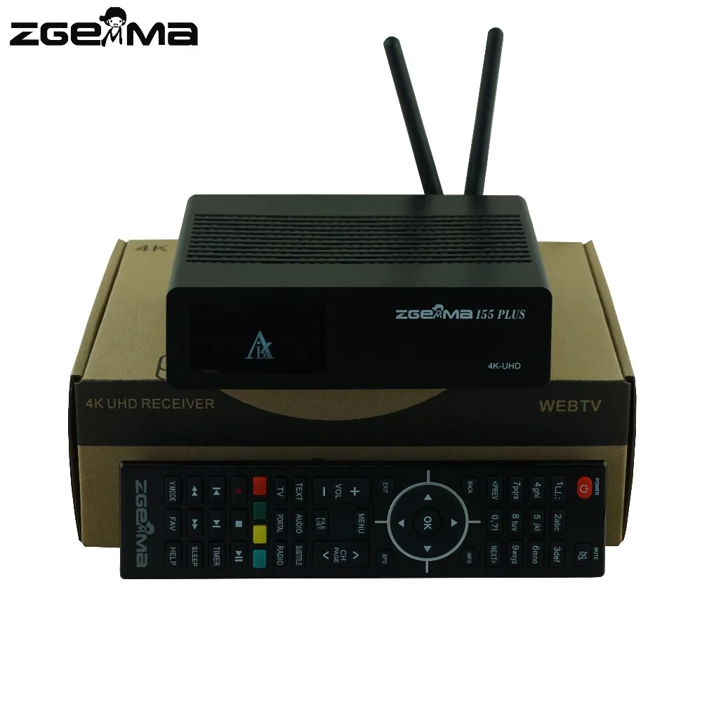 ZGEMMA-IPTV Caixa com WiFi embutido, i55 Plus, 4K, UHD, Enigma2, Linux, SO, H.265, HEVC Multistream, Novo
