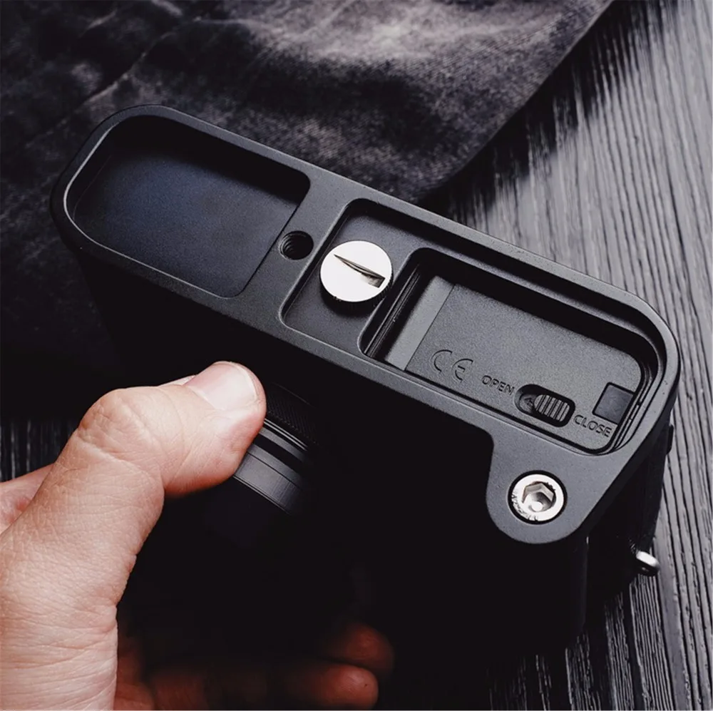 Poignée circulaire en bois, dégagement rapide, plaque en L, FUJI X100F, FUJIFILM X 100F