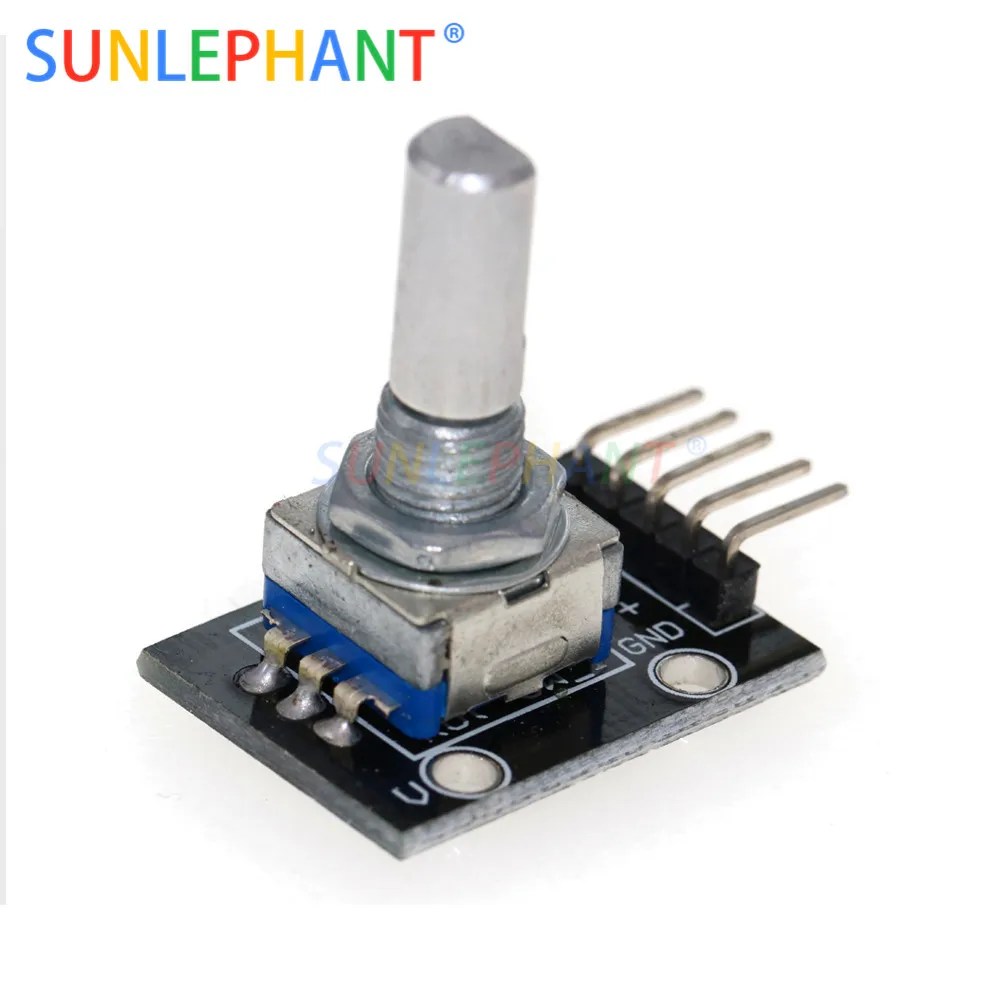 360 Degrees Rotary Encoder Module For Arduno Brick Sensor Switch Development Board KY-040 With Pins