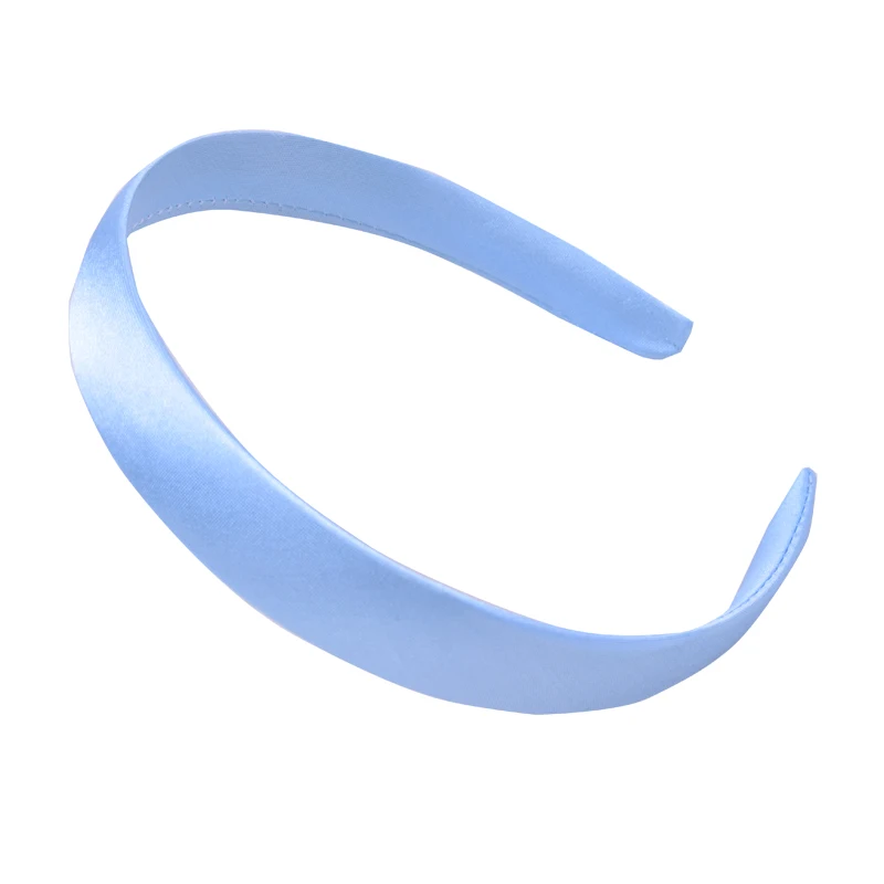 1.5/2CM Satin Covered Headband Girls For Headbands Head Hoop Accessories Kids Ribbon Crown Hair Band For Women Resin Hairbands