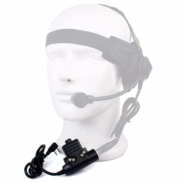 Z-TAC U94 PTT Colokan Kabel Adaptor Militer Talkie Headset Airsoft Aksesoris Z113 untuk Walkie Talkie Kenwood TYT Bawouofeng Xun