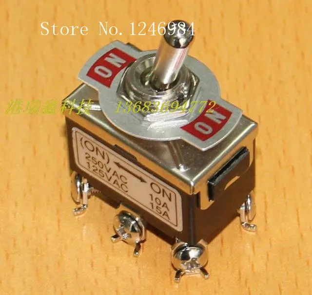 [SA]706-1A-R trigger to reset the big six-foot two-way single toggle switch Taiwan Deli Wei switch M12 hole Rebound--20pcs/lot