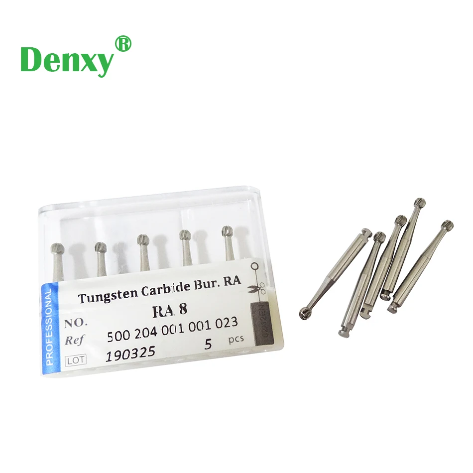 

Denxy 10 pcs Tungusten Carbide Burs RA8 Dental Carbide Bur Dental Bur Dentist use Dental Lab Material