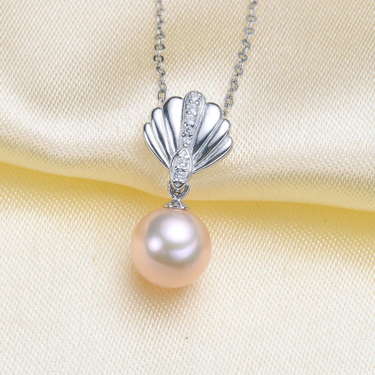 

Shell Design Pearl Pendant Settings S925 Sterling Silver Pendant Fittings Handmade Jewelry Accessory Silver&Gold Color 6Pcs/Lot