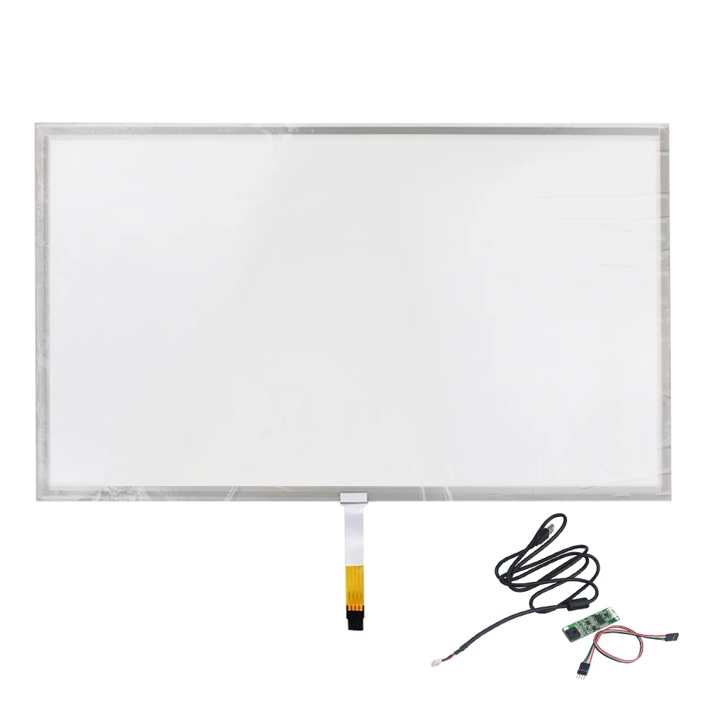 

Original For 18.5 inch Glass Monitor 4 lines 429*253 * 2.3 Digitizer Resistive Touch Screen+Control Card Replacement