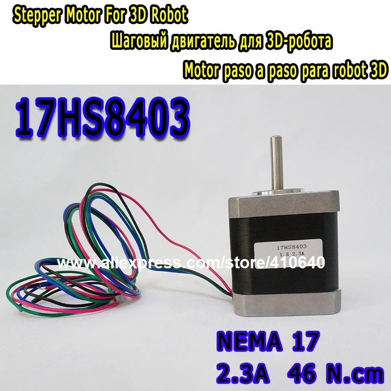 In Stock Free Shipping 3D Printer Step Motor 17HS8403 Equal to 42HS4823A4 2.3A 46 N.cm With 4 Wires 1.8 Degree Factory Delivery