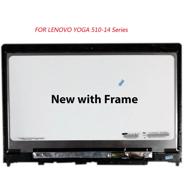 For Lenovo Yoga 510-14 14AST yoga 510-14ISK 80S Yoga 510-14ikb Touch Screen Digitizer LCD Assembly Panel with frame bezel