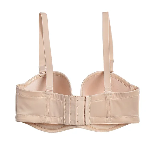 Imagen 2 del producto YANDW nuevo sujetador liso Simple sujetadores con aros para mujer Sexy todos los días de talla grande Bralette multidireccional 32 34 36 38 40 42 44 B C D E F G H