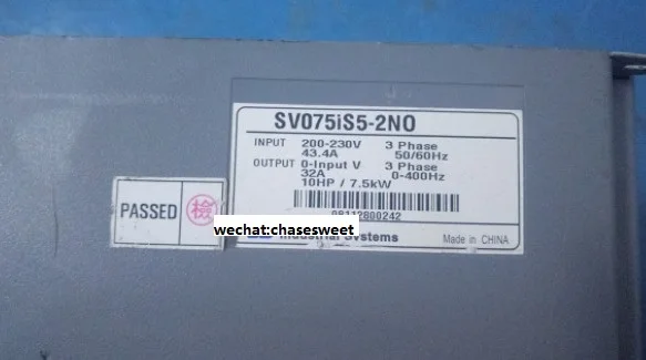 SV075IS5-2N0 SV075iS5-2N0  7.5kw 220v inverter in good condition