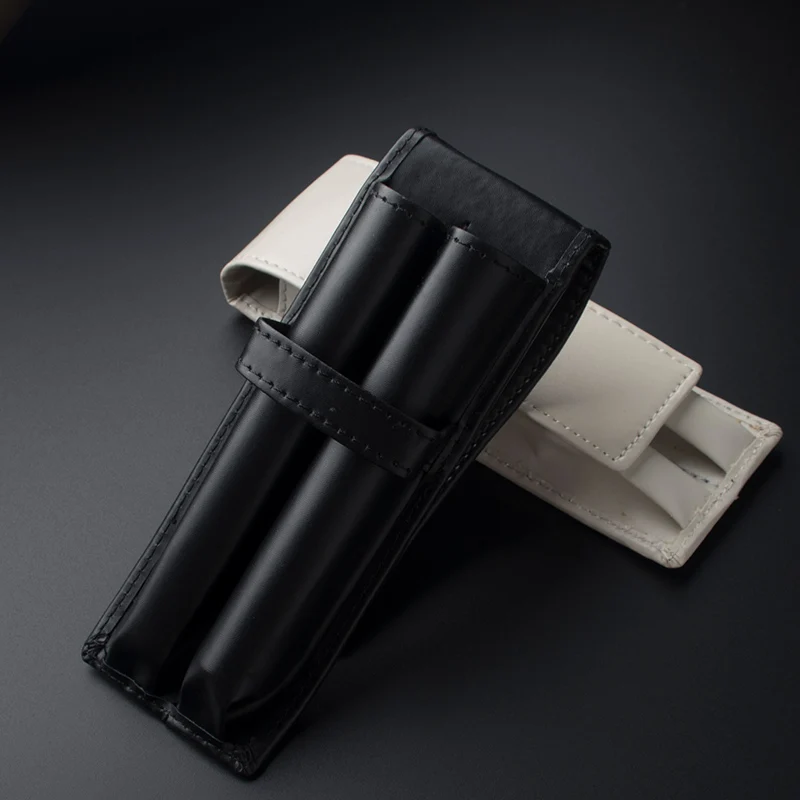 Fountain Pen / Roller Pen Pencil Case Pen Bag  Leather Quality Washed Cowhide Coffee Pen Pouch / Holder