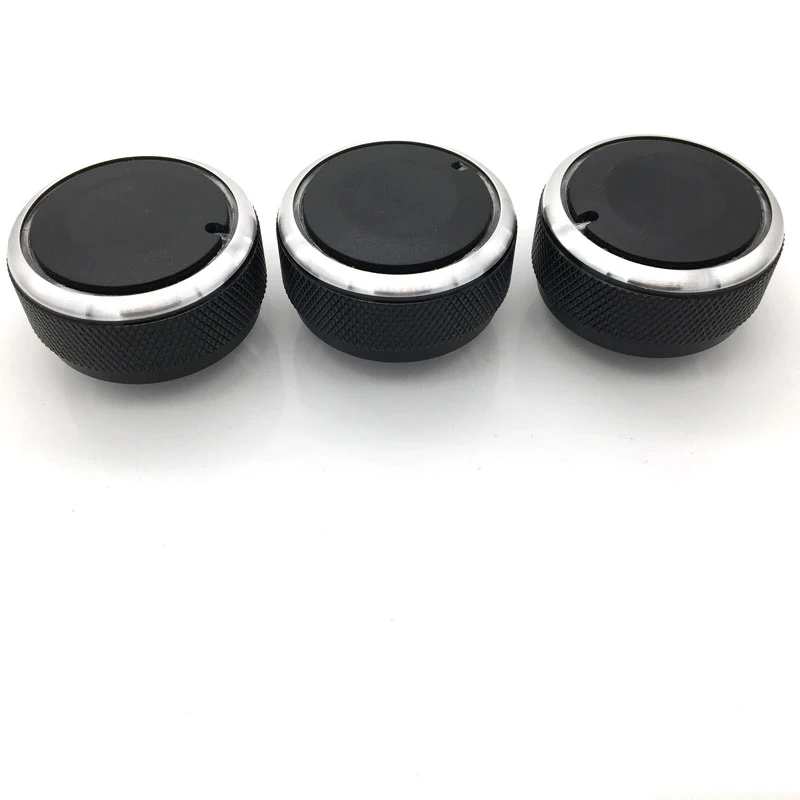 3pcs/set Aluminum Alloy Air Conditioning Knob AC Knob Heat Control Switch Button For Mazda 3 BL 2010- 2013 Mazda 3 2004-2009