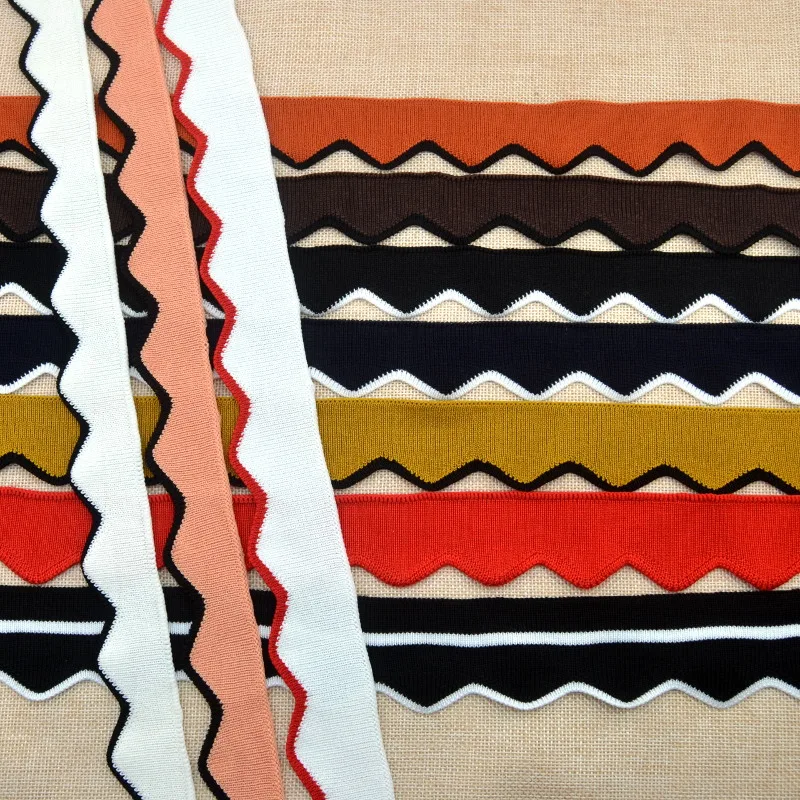 女性用の大きなリブ編みのベッドリボン,ニットセーター,Tシャツ,キルティング,衣類,レースアクセサリー,ac1006,3〜4cm,1セットあたり3個