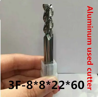 

5pcs milling cutter 3F-8.0 alloy aluminum milling cutter, carbide aluminum milling cutter,CNC End milling cutter,CNC tool