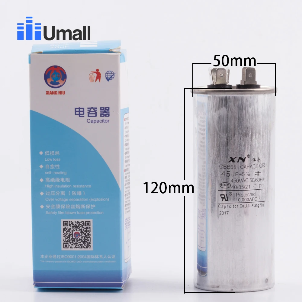 CBB65 45uf airconditioning condensator explosieveilige compressor start condensator koelkast vriezer vervangende onderdelen