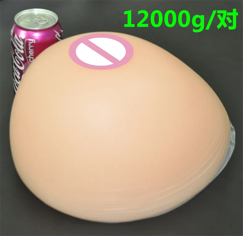 Super Breast 12000g/pair Simulation Milk Silicone Breast Form Huge Fake Breast Big Artificial Boobs Transvestite Crossdresser