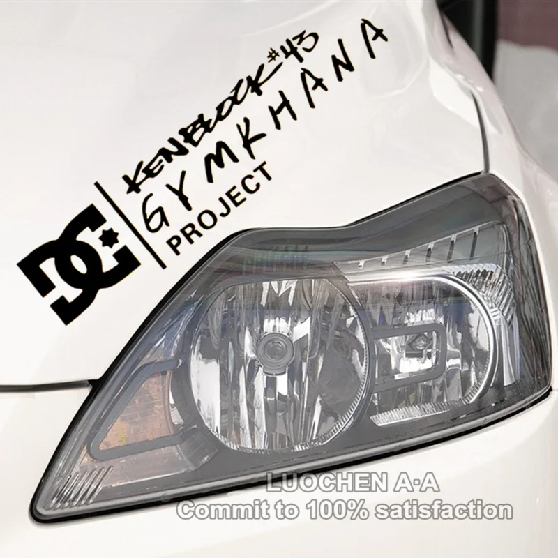 Car Stickers DC Ken Block 43 GYMKHANA Project Drift Reflective Decals For Head Light Windshied Bumper Trunk Motorcycle D2