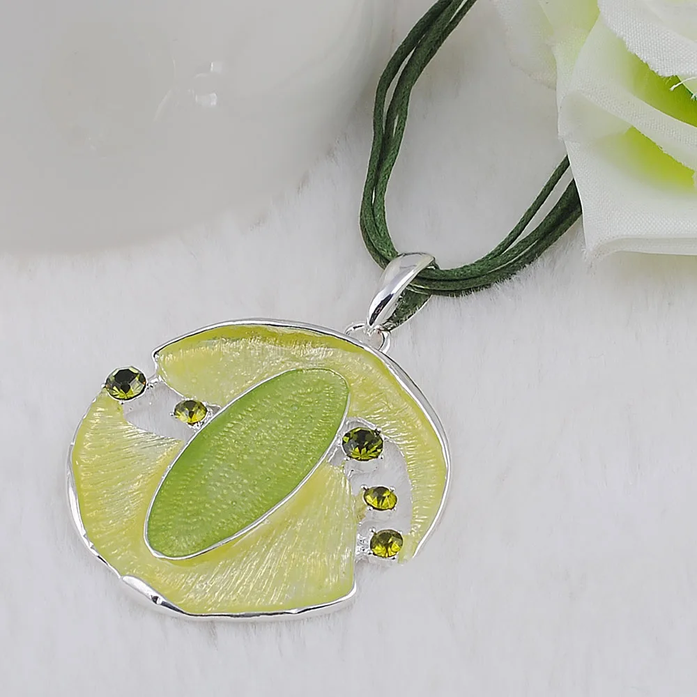 Unicorn Resorcinolphthalein Trendy Necklace Geometric Zinc Alloy Silver Plated Enamel Rhinestone Statement for Women