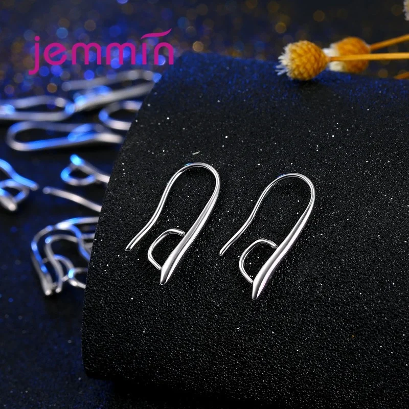 New Design Irregular Open Hoop Earrings Accessories 925 Sterling Silver For DIY Finding Jewelry Making Accessory