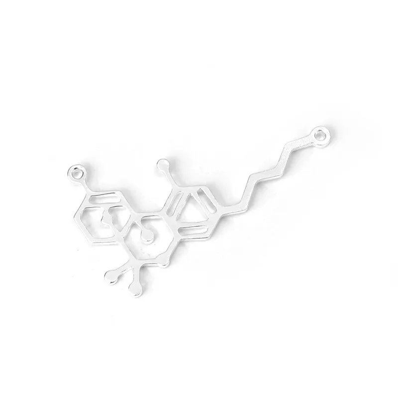 DoreenBeads Zinc Based Alloy Molecule Chemistry Science Connectors THC Metal DIY Charms 49mm(1 7/8