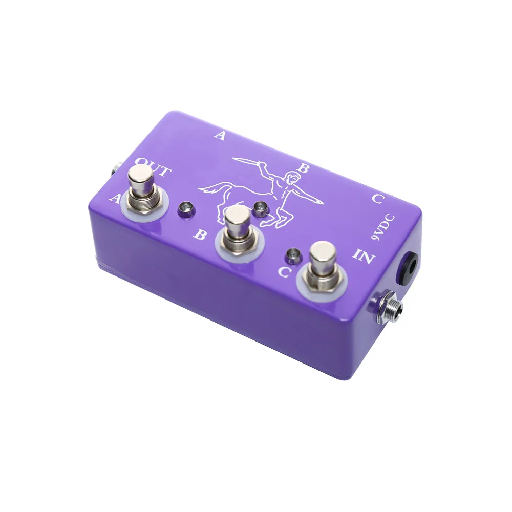 Hand Made Purple Color Looper Pedal Switch ABC Box 3 Looper Pedal Guitar Accessories