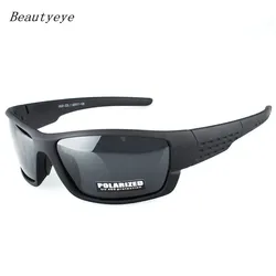 Gafas de sol deportivas polarizadas para hombre y mujer, lentes con montura negra, de marca, para conducir y pescar, UV400, novedad de 2023