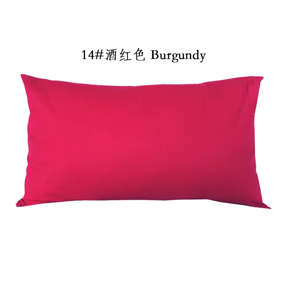 48X74/ 50x70 / 50x152cm Cotton Twill Cushion Cover Zipper Long Strip Bed Pillow Cover Bedroom Sofa Household Products