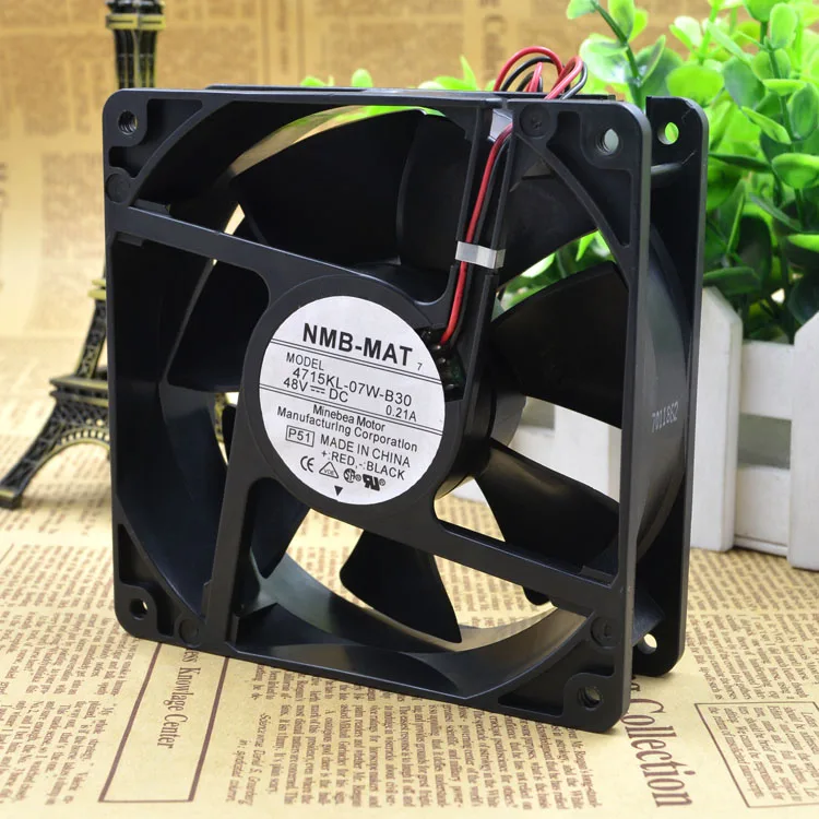 1pcs free shipping  nmb 12038 48V 0.21A 4715KL-07W-B30 fan