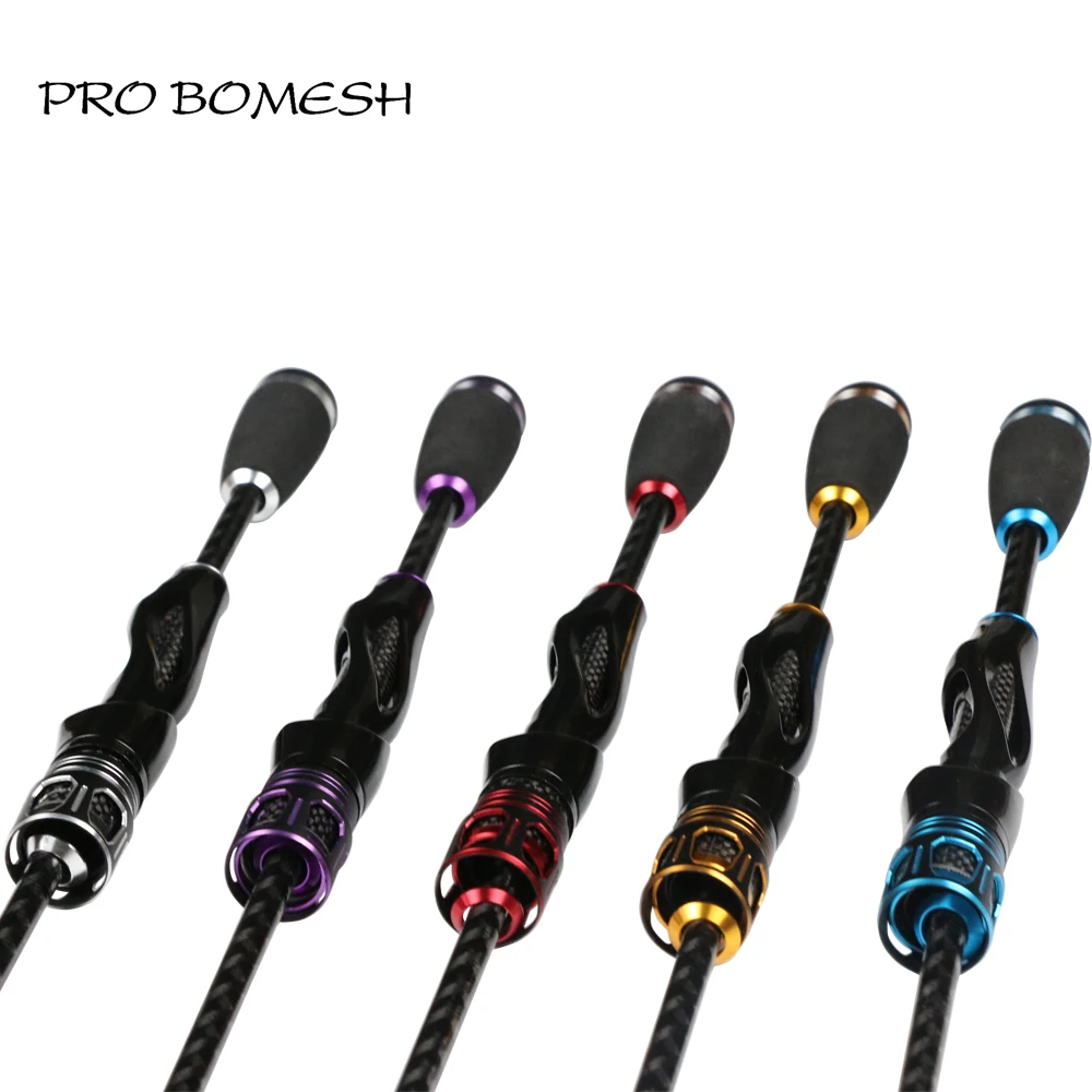 Pro Bomesh 1Set 52.8g Aluminum Locking Nut + 3K Carbon Tube Spinning EVA Handle Kit DIY Fishing Rod Pole Accessory