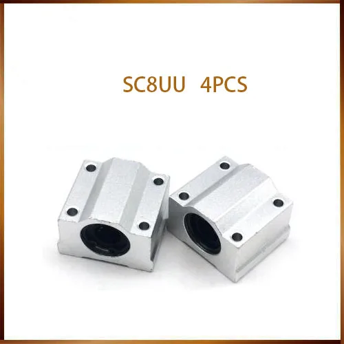 

3D Printer Parts 4pcs/lot SC8UU SCS8UU 8mm Linear Motion Ball Bearing Slide Bushing Linear Shaft