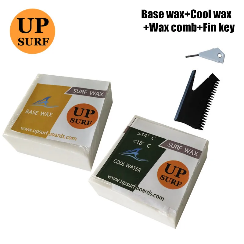 Surfboard Base Wax+cold/warm/Tropical/cool waxWater Wax and surf wax comb with fin key natural surf wax