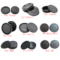 10pcs/lot camera Body cap + Rear Lens Cap for Canon nikon Sony NEX for Pentax Olympus Micro M4/3 Panasonic M42 FD Camera Mount