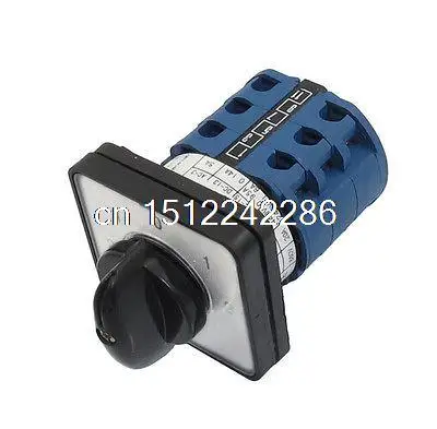 

Ith 20A 5 Position 12 Terminals Rotary Cam Combination Switch