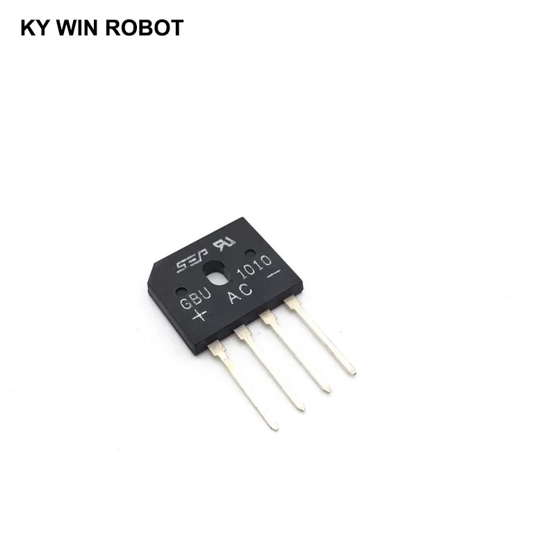 5PCS 10A 1000V DIP-4 diode bridge rectifier GBU1010