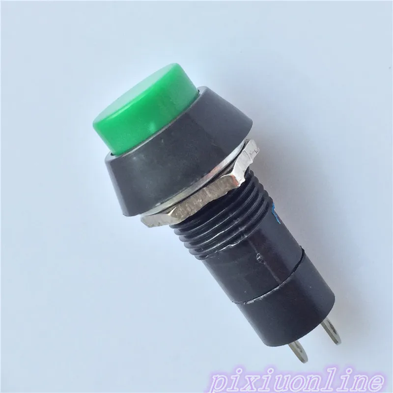 1pc J065 Push Self-locking Button Switch Green/Red Colors Electric Switch for DIY Model Making High Quality On Sale