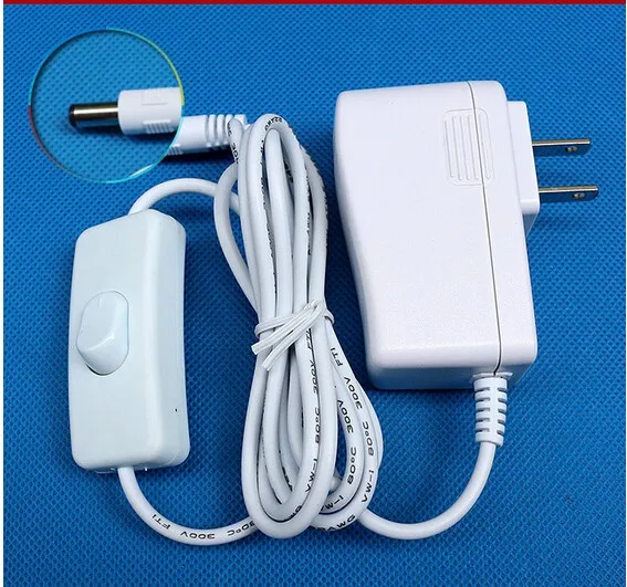 DHL 100 pieces DC 12 V 1 A 12 W AC 100~240 V Power Supply Adaptor professional Converter US AU UK CN EU Adapter with switch