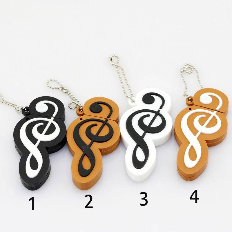 الكرتون محرك فلاش Usb لطيف ملاحظة دي Musique Usb فلاش القلم محرك الملاحظات الموسيقية 4GB/8GB/16GB/32GB/64GB فلاش القرص