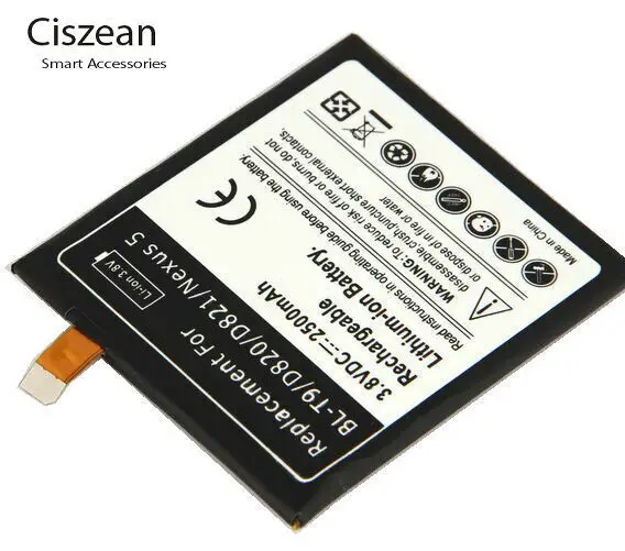 1x 2500mAh Replacement Battery For LG Google Nexus 5 E980 D820 D821 BL-T9 BLT9 Batteria batterie Batterij  Batteries