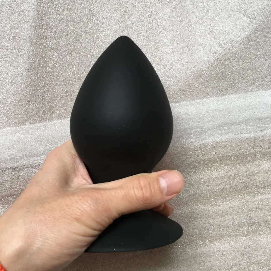 Black Silicone 2.8inch Diameter Large Butt Plug Huge Anal Plug,Unisex Super Big Anal Dilator Anus Training Sex Toys,Sex Products image 6