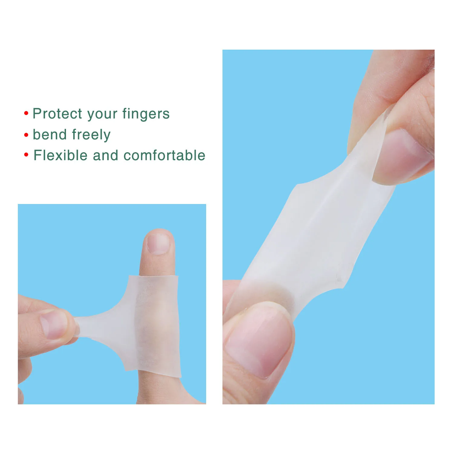 Protector de silicona para el pulgar, tubo de Gel para dedos grandes, juego de protectores para los dedos, separador de maíz largo, cuidado de los