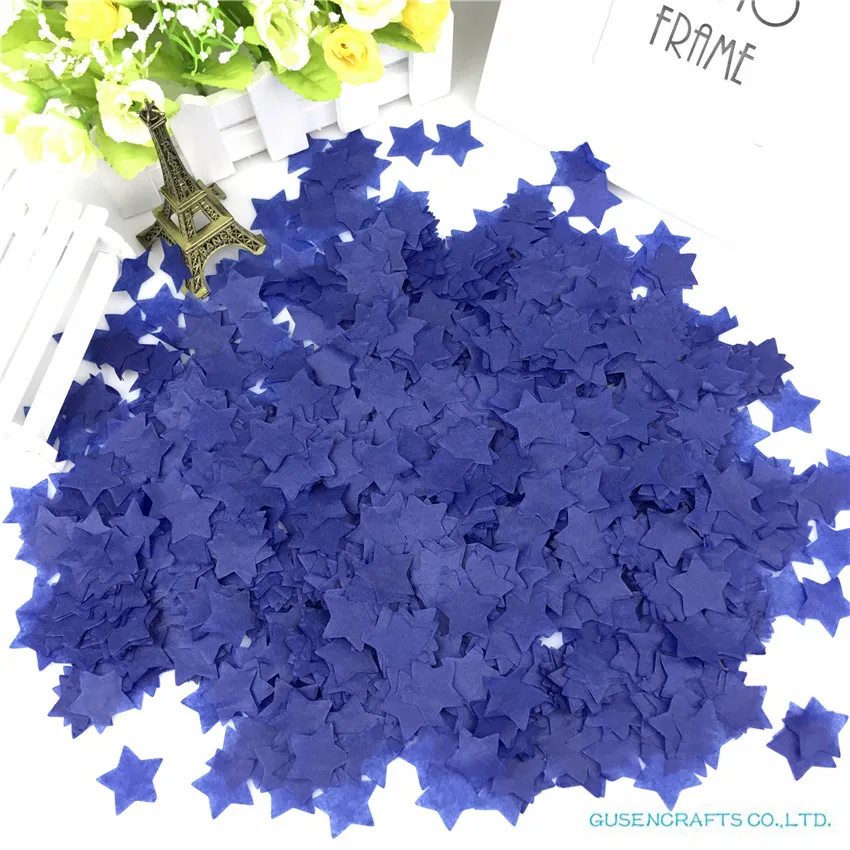 15g/bag 2.5cm 1inch Colorful star Tissue Paper Confetti For Wedding Supplies Party Table Decorations