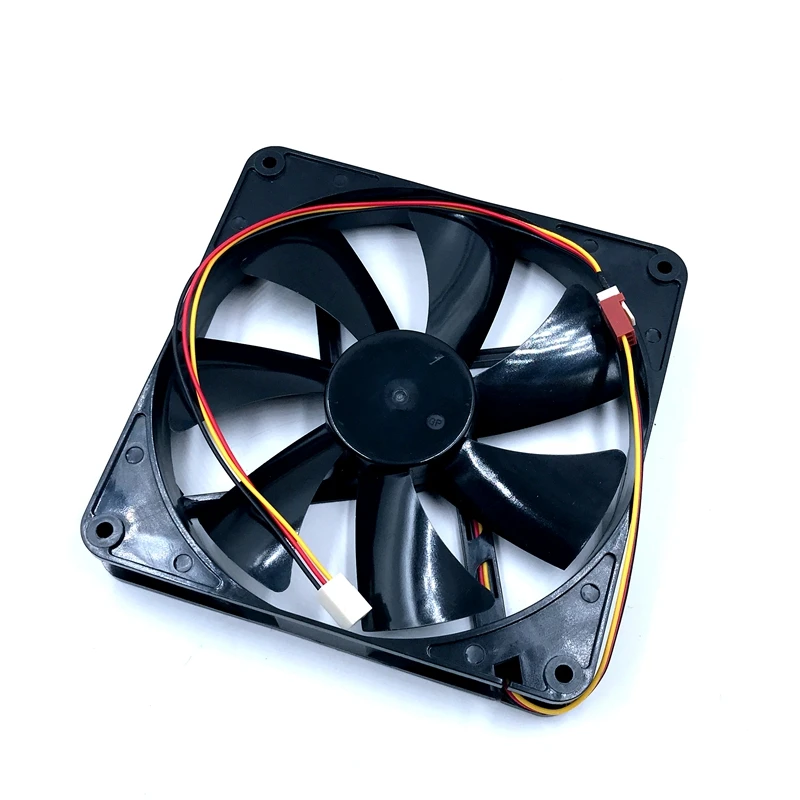 140mm fan replace A14025-10CB-3BN-F1 DC 12V 0.14A 3-Wire 3-Pin 140x140x25mm Server Fan 1000RPM