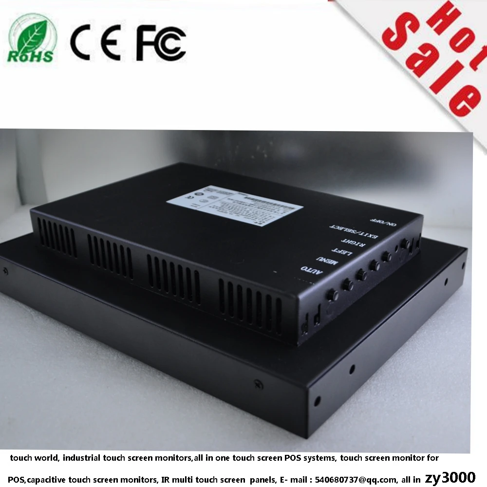 Imagem -05 - Painel de Computador Hmi 10 Invólucro de Metal Vga Hdmi Entrada Usb Tela Sensível ao Toque Resistiva à Prova d Água Monitor Industrial de Quadro Aberto Novo