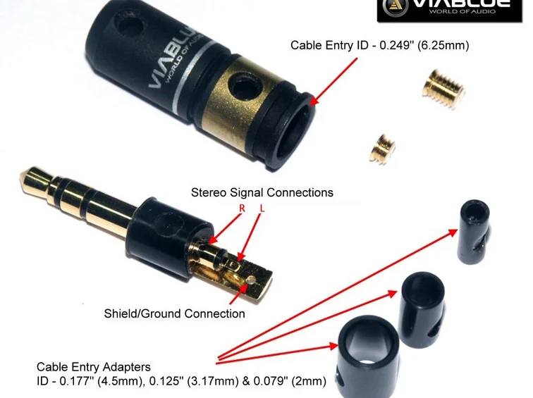 GZLOZONE 1Pcs Original VIABLUE T6s หูฟังสเตอริโอ3.5มม.ปลั๊ก L9-42