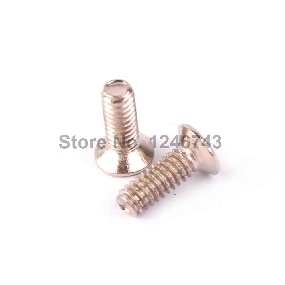 100PCS M2*6 Cross Stainless Steel Flat Head Screw Flat Head Bolts