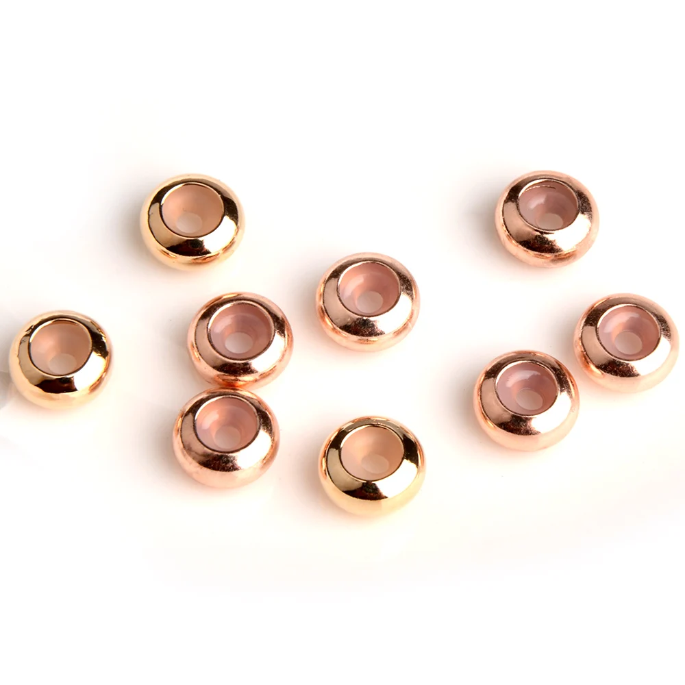 10pcs/lot European Round Stopper Clip Beads Silicone Rubber Smooth Spacer Beads European Screw Off End Bracelet Jewelry Findings