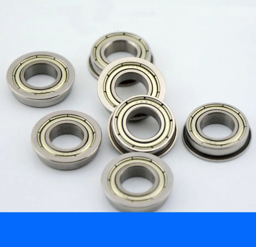 50pcs/100pcs/500pcs F695ZZ F695-ZZ F695 2Z Z 5x13x4 mm Miniature flange Ball Bearing deep groove double shielded 5*13*4