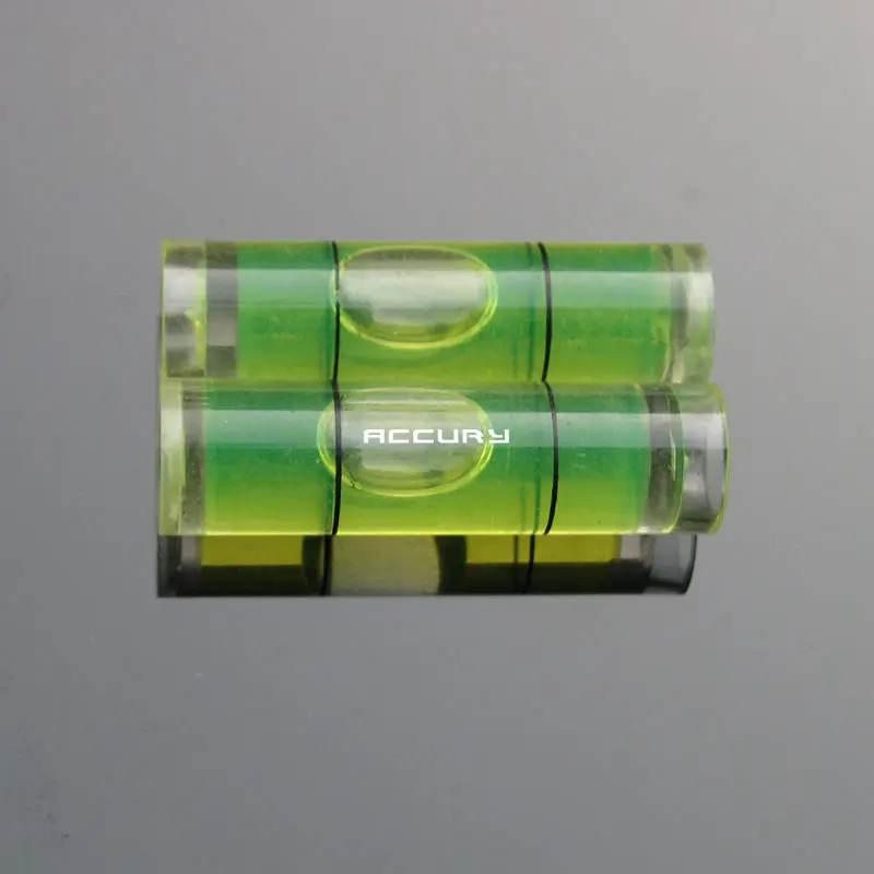 20pcs 9.5*34mm Cylindrical Bubble level spirit level vial Acrylic levels for Frame or Hanging wall TV