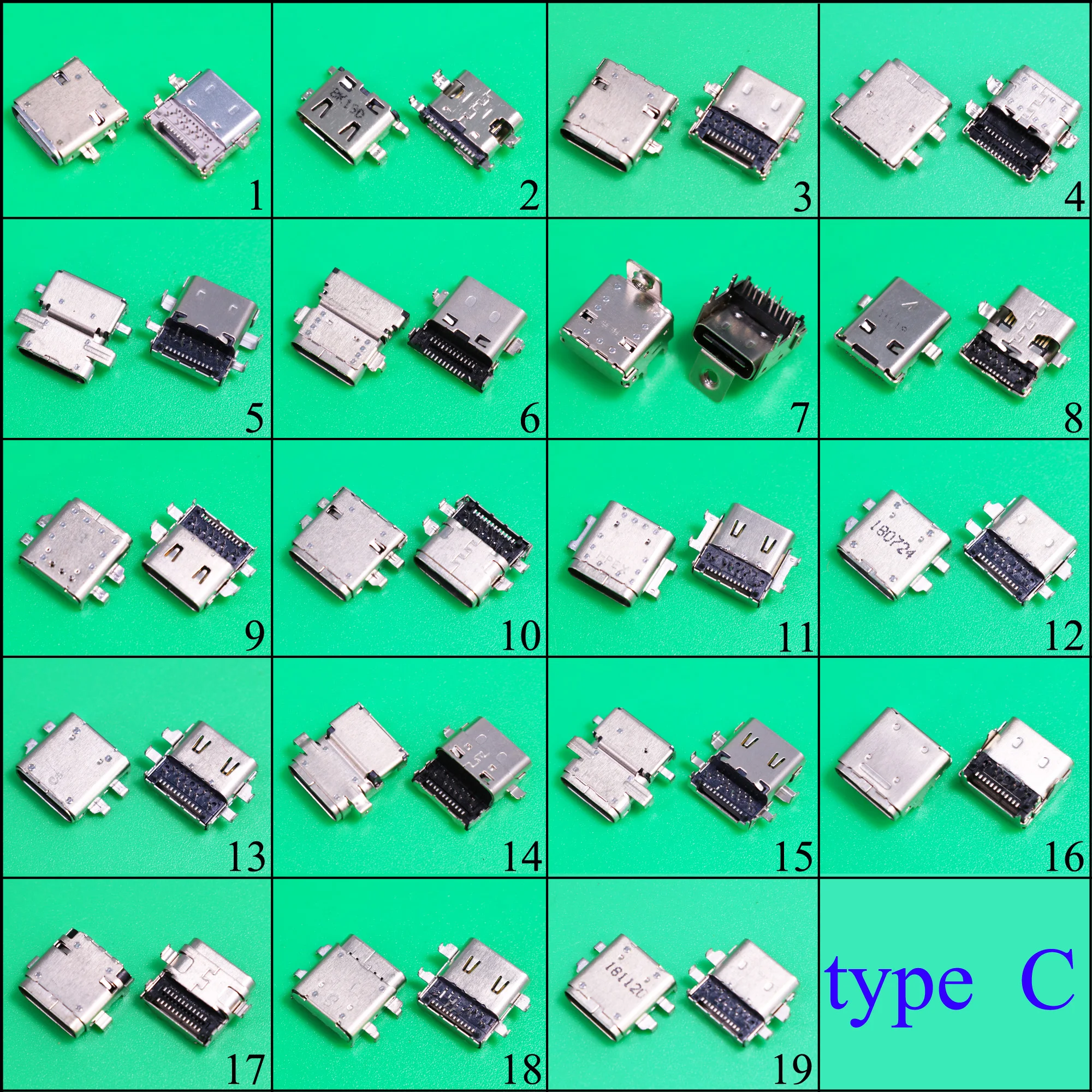 YuXi Replacement repair parts Type C Micro mini USB DC jack Charging Socket Port Connector power dock plug