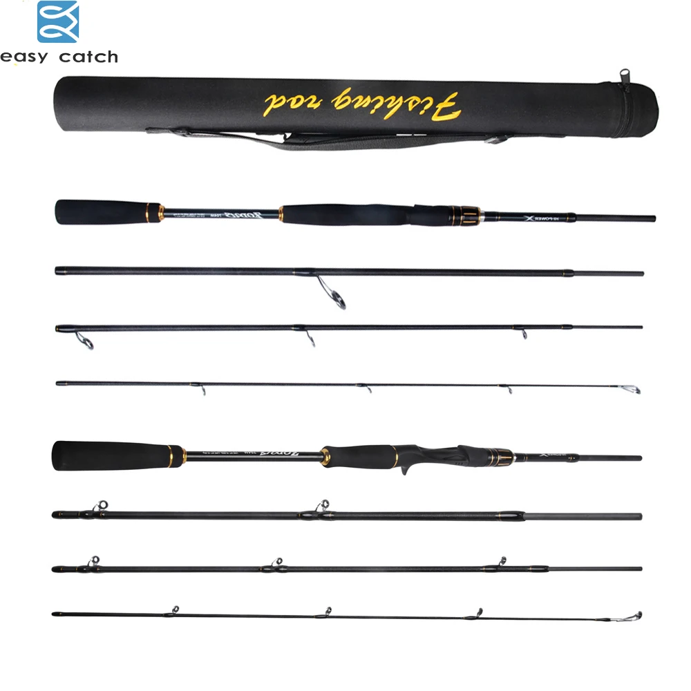 

EASY CATCH Carbon Fishing lure Rod M Power casting Spinning rod for for fishing tackle with bag