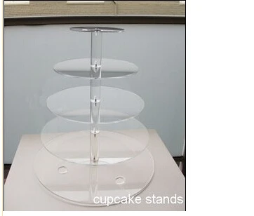 

Package mail clear 4 mm thick round 5 tier is beautiful beautiful acrylic cupcakes acrylic cupcake stand wedding decoration